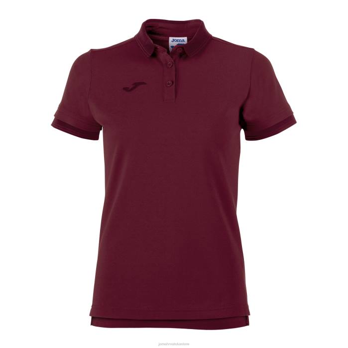 hr Joma polo majica kratkih rukava bali ii tamnocrvena 6FVN2344 žene
