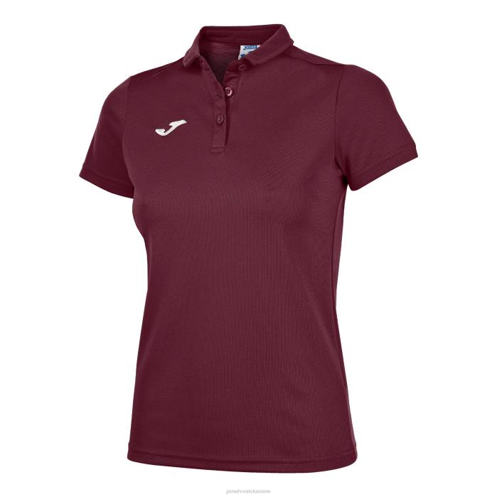hr Joma polo majica kratkih rukava hobi tamnocrvena 6FVN1794 žene