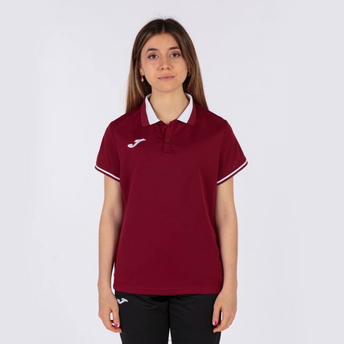 hr Joma polo majica kratkih rukava prvenstvo vi bordo bijela 6FVN2237 žene