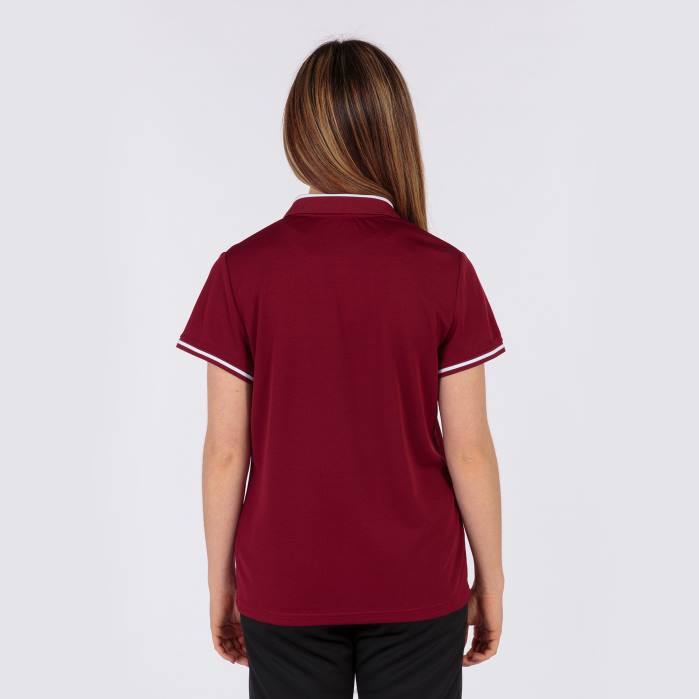 hr Joma polo majica kratkih rukava prvenstvo vi bordo bijela 6FVN2237 žene