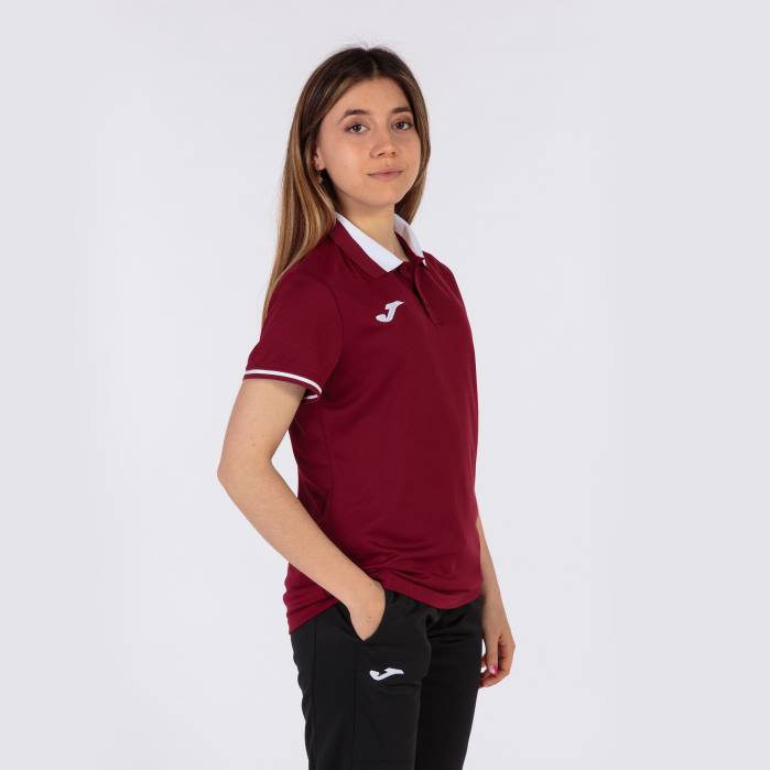 hr Joma polo majica kratkih rukava prvenstvo vi bordo bijela 6FVN2237 žene