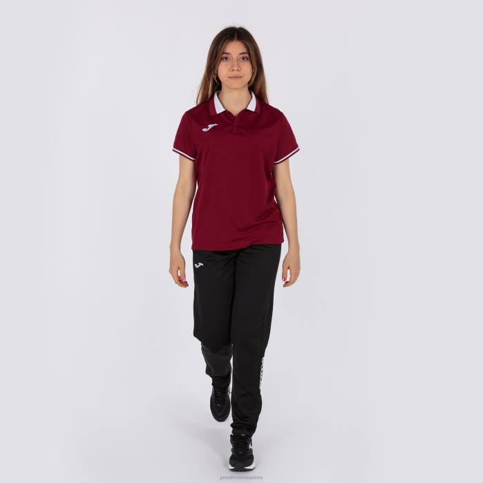 hr Joma polo majica kratkih rukava prvenstvo vi bordo bijela 6FVN2237 žene