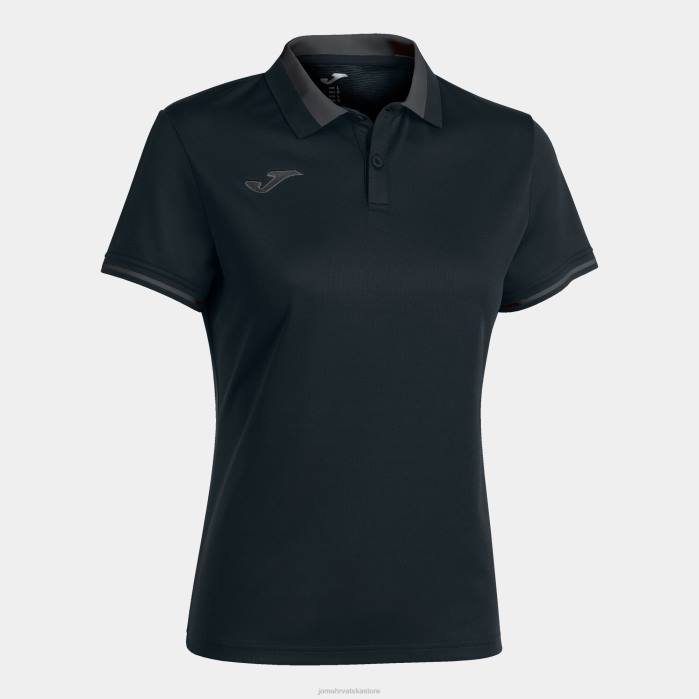 hr Joma polo majica kratkih rukava prvenstvo vi crno tamno sivo 6FVN3686 žene