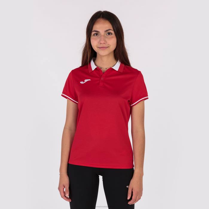 hr Joma polo majica kratkih rukava prvenstvo vi crveno bijelo 6FVN2669 žene