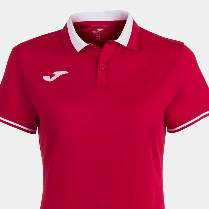 hr Joma polo majica kratkih rukava prvenstvo vi crveno bijelo 6FVN2669 žene