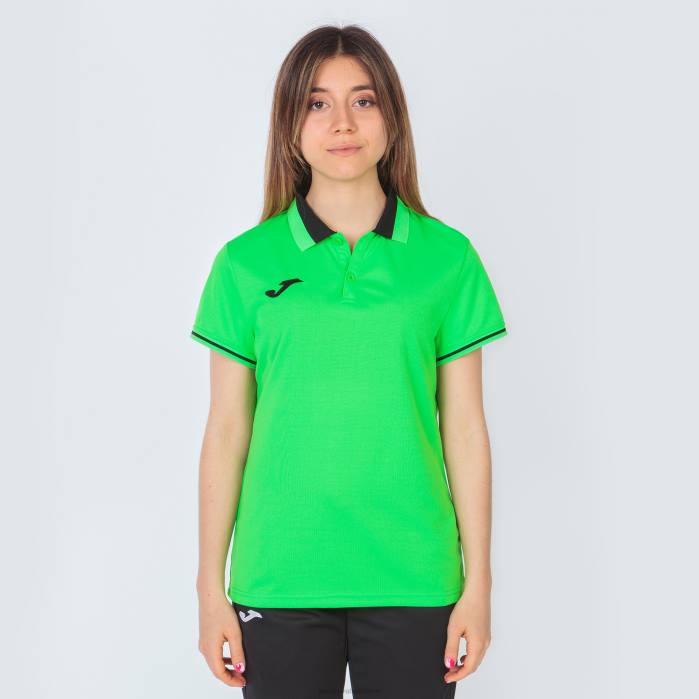 hr Joma polo majica kratkih rukava prvenstvo vi fluorescentno zelena crna 6FVN3649 žene