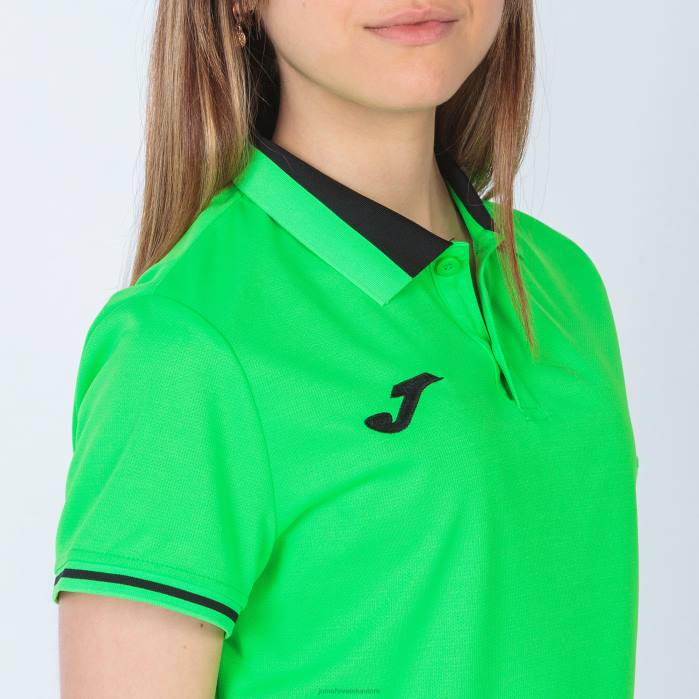 hr Joma polo majica kratkih rukava prvenstvo vi fluorescentno zelena crna 6FVN3649 žene