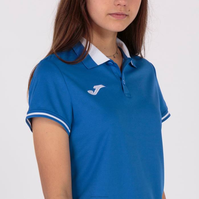 hr Joma polo majica kratkih rukava prvenstvo vi kraljevsko plava bijela 6FVN2577 žene