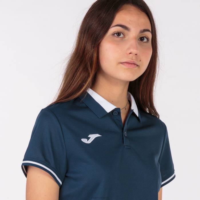 hr Joma polo majica kratkih rukava prvenstvo vi tamnoplava bijela 6FVN3688 žene