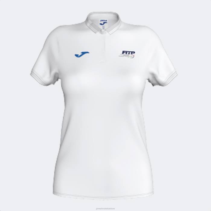 hr Joma polo majica kratkih rukava talijanska teniska i padel federacija bijela 6FVN2130 žene