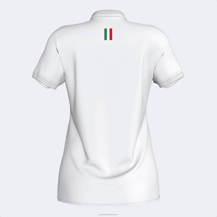 hr Joma polo majica kratkih rukava talijanska teniska i padel federacija bijela 6FVN2130 žene