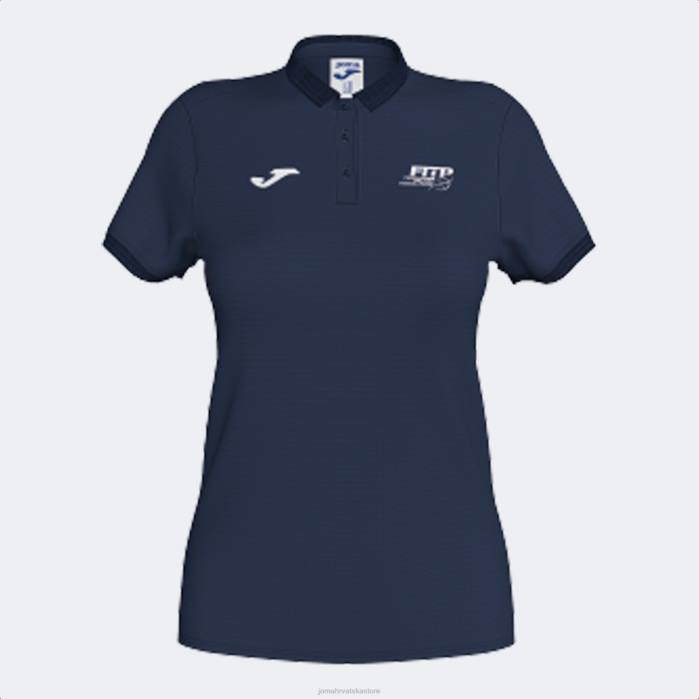 hr Joma polo majica kratkih rukava talijanska teniska i padel federacija mornarsko plava 6FVN1945 žene
