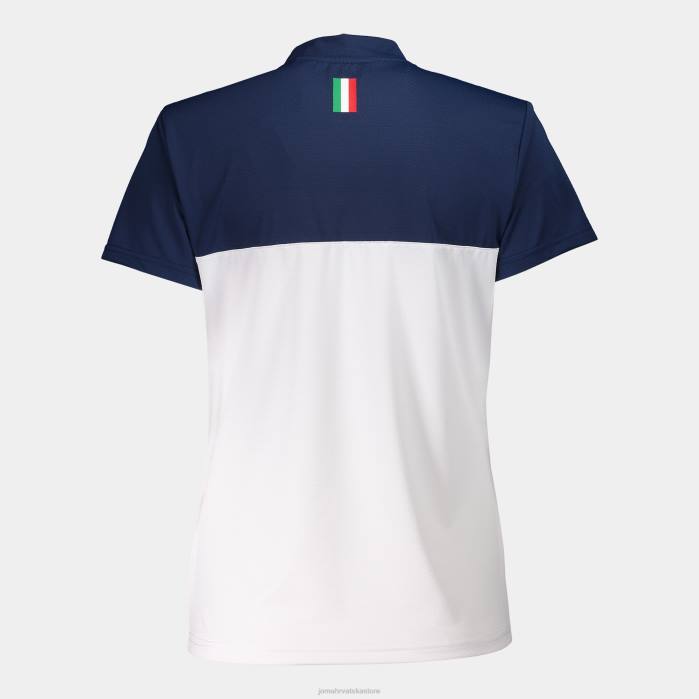 hr Joma polo majica kratkih rukava talijanska teniska i padel federacija tamnoplava bijela 6FVN1756 žene