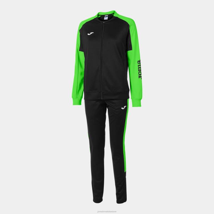 hr Joma trenirka eko prvenstvo crna fluorescentno zelena 6FVN2567 žene