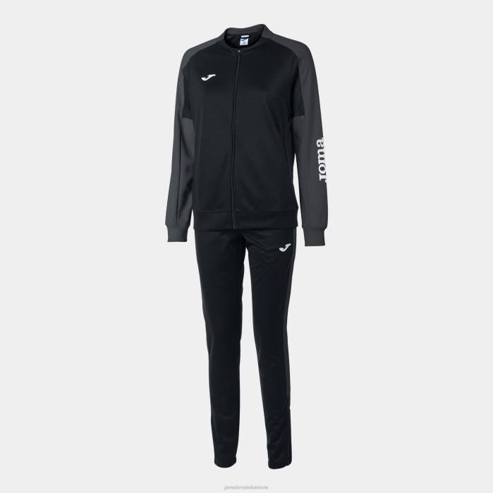 hr Joma trenirka eko prvenstvo crno tamno sivo 6FVN3604 žene