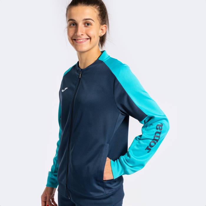 hr Joma trenirka eko prvenstvo tamnoplava fluorescentna tirkizna 6FVN2220 žene