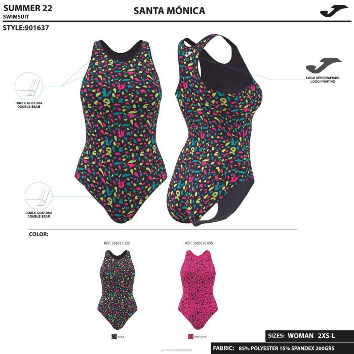 hr Joma kupaći kostim santa monica crno 6FVN2485 žene